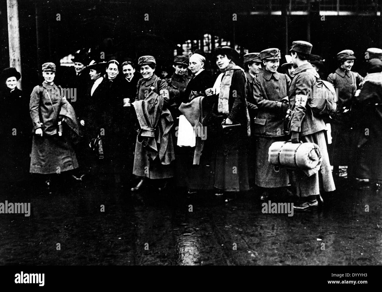 Gli infermieri a Berlino, 1914 Foto Stock