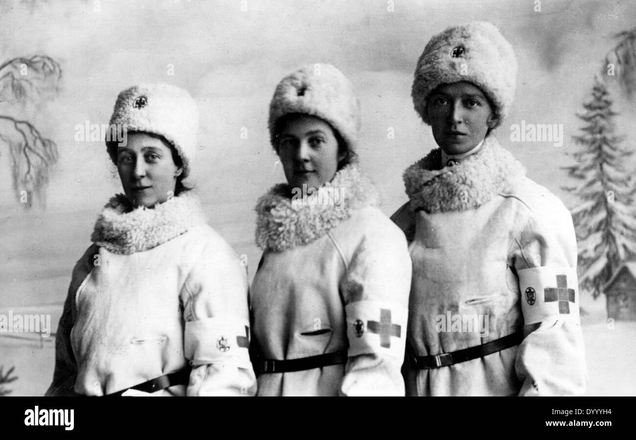 Gli infermieri della Croce Rossa, 1917 Foto Stock