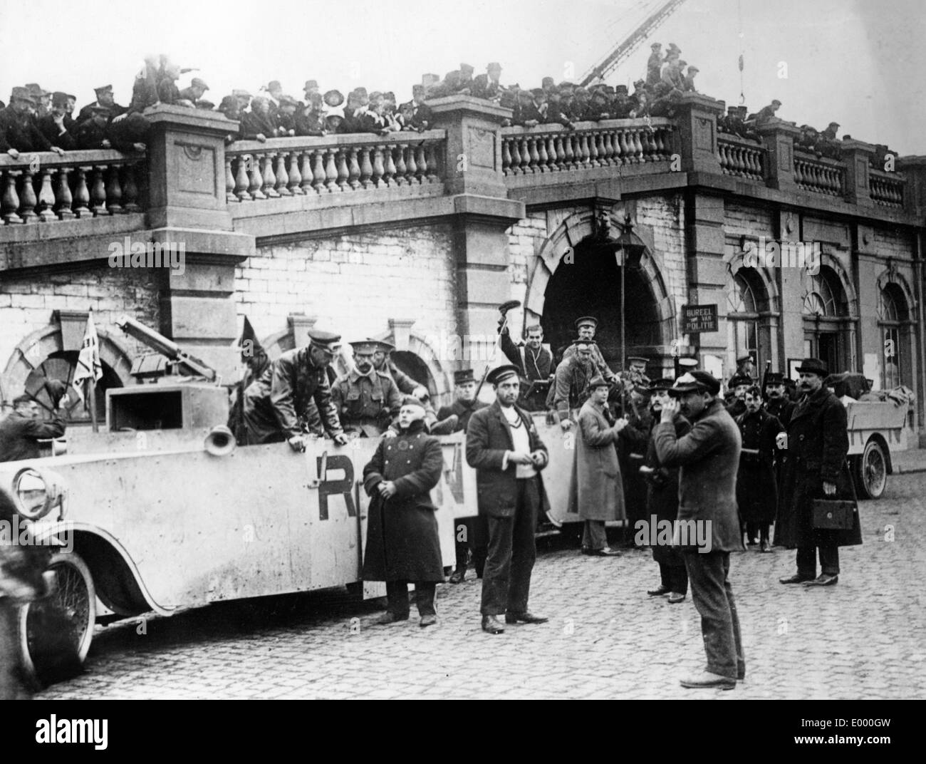 Escort posse del re inglese in Belgio Foto Stock
