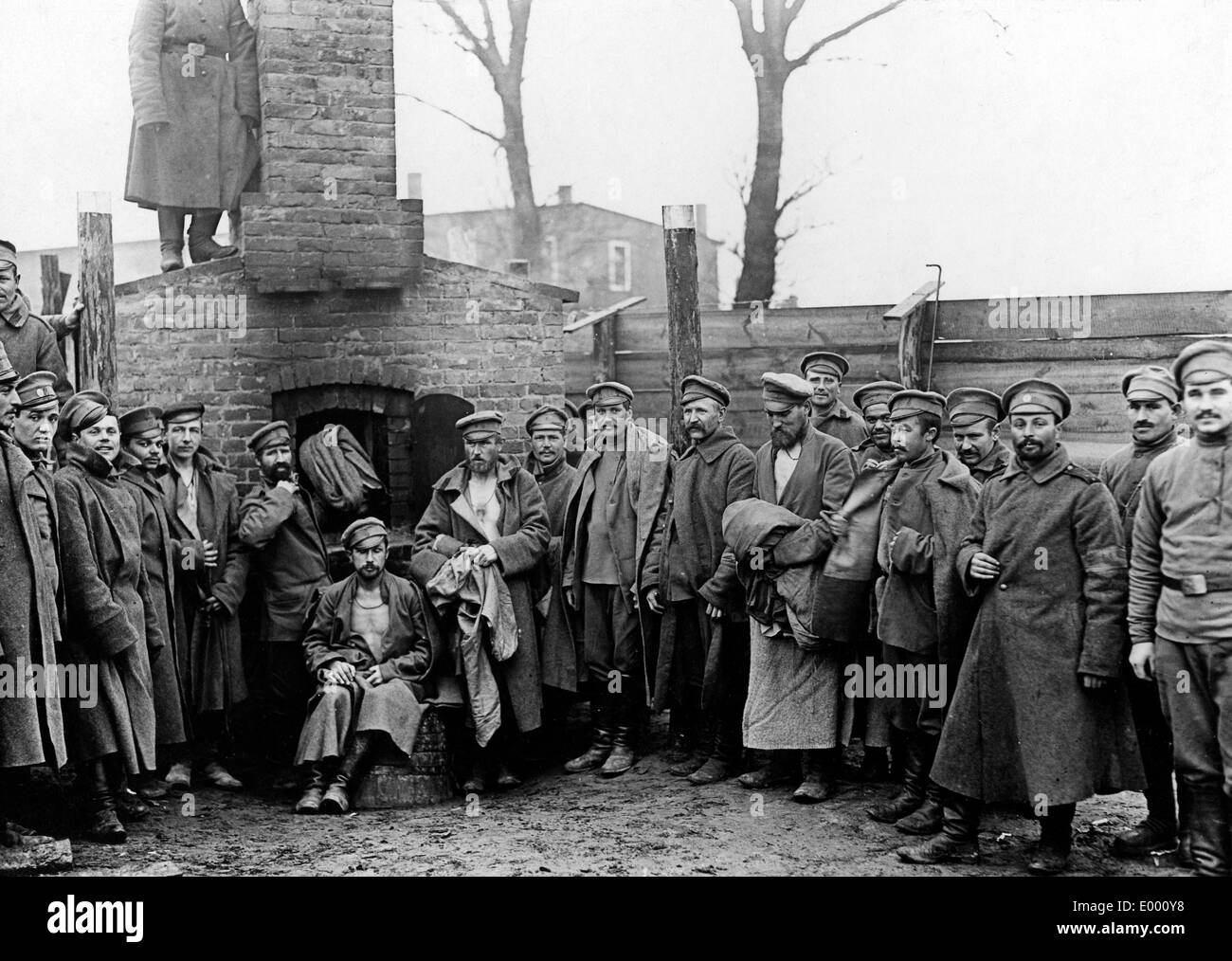 Prigionieri di guerra russi, 1915 Foto Stock