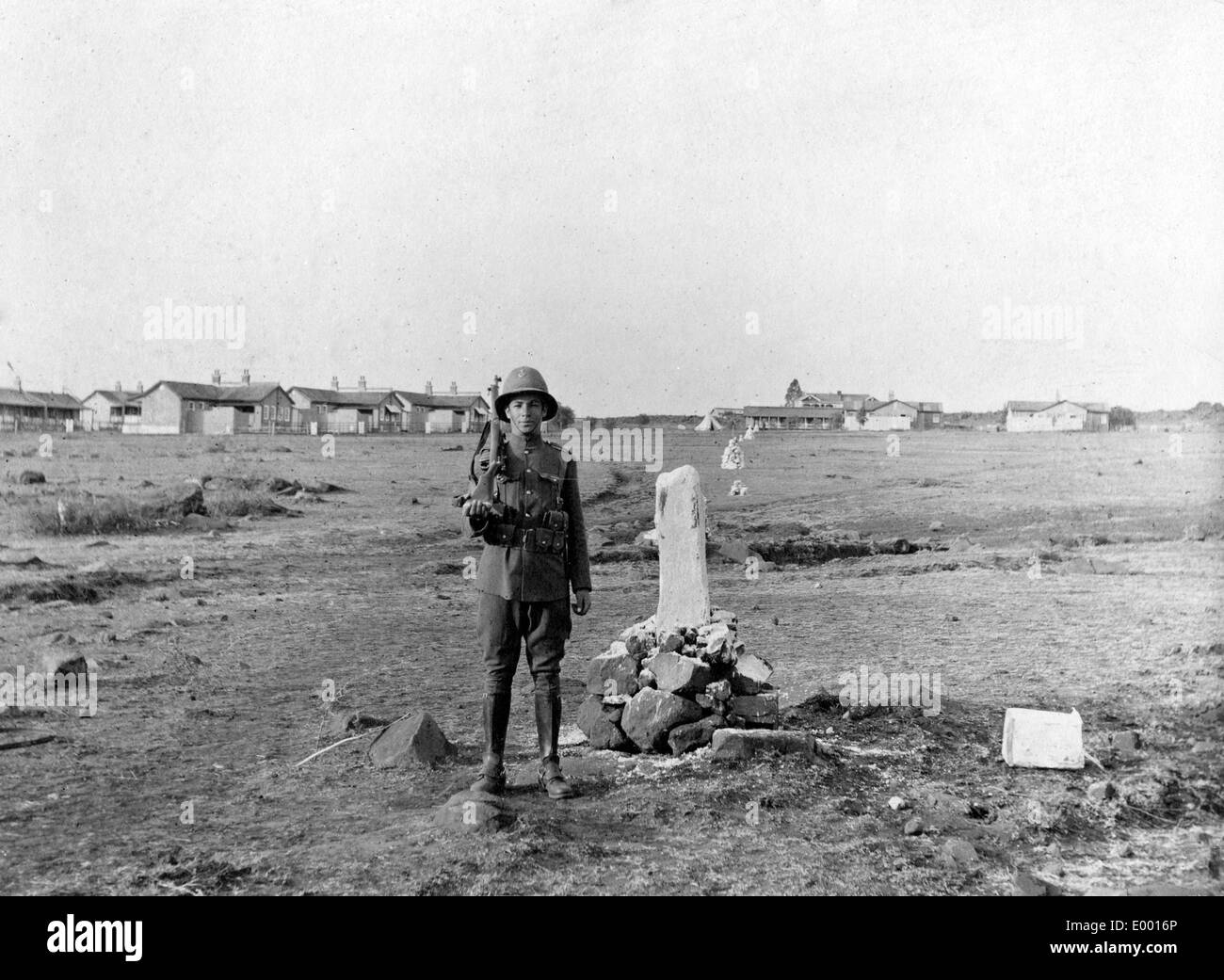 Sentry dell'Unione truppa in Sud Africa, 1915 Foto Stock