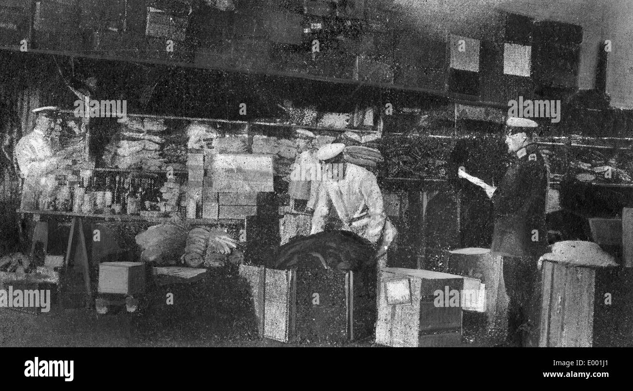 La Prima Guerra Mondiale: Anti-German propaganda delle forze alleate Foto Stock