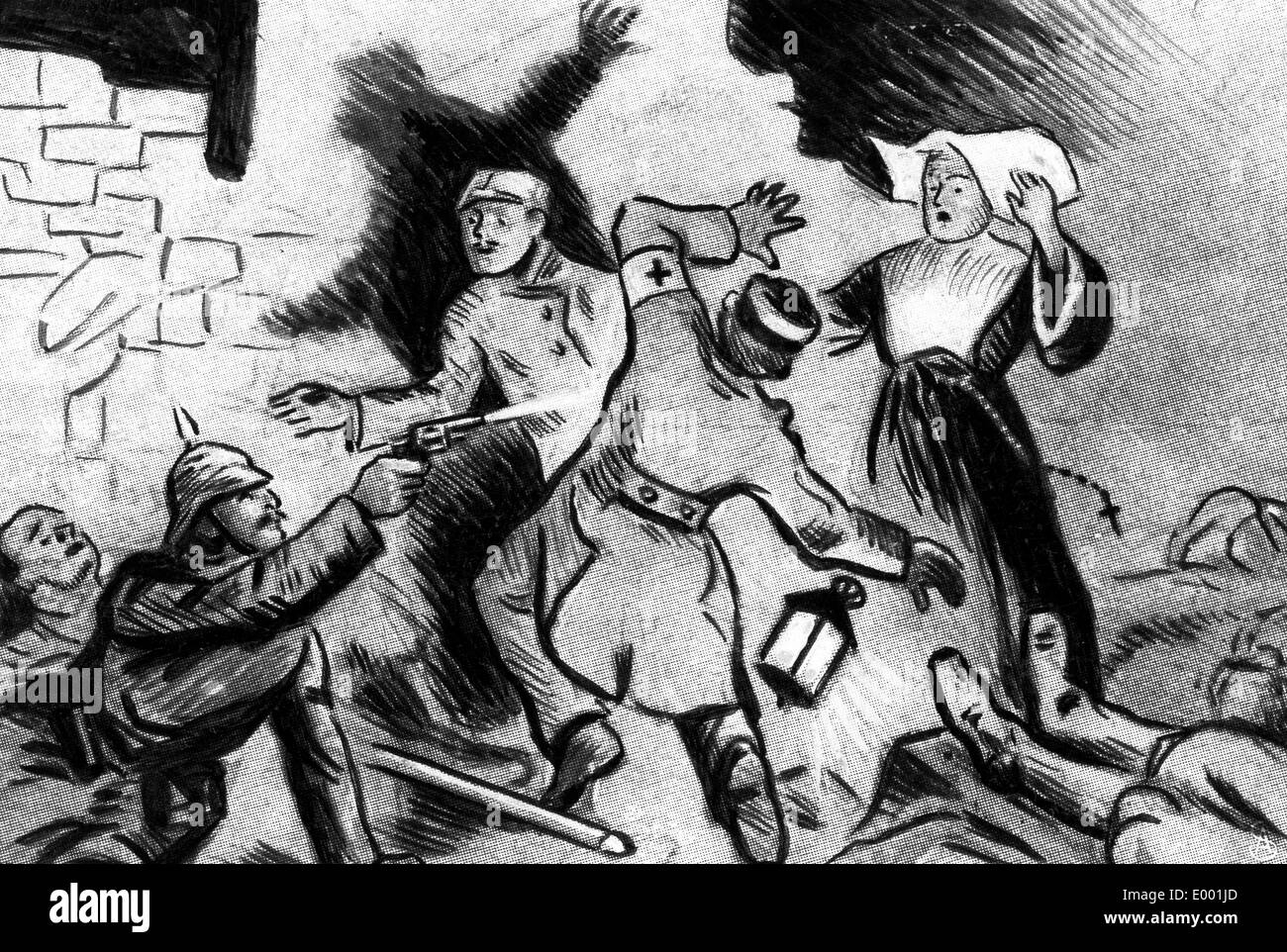 Propaganda di Entente nella Prima Guerra Mondiale Foto Stock