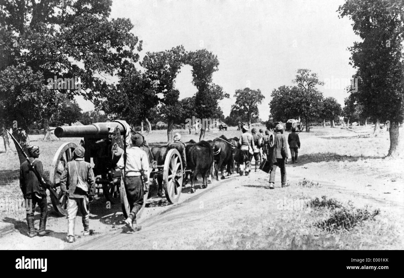 Artiglieria turco nella guerra mondiale I Foto Stock