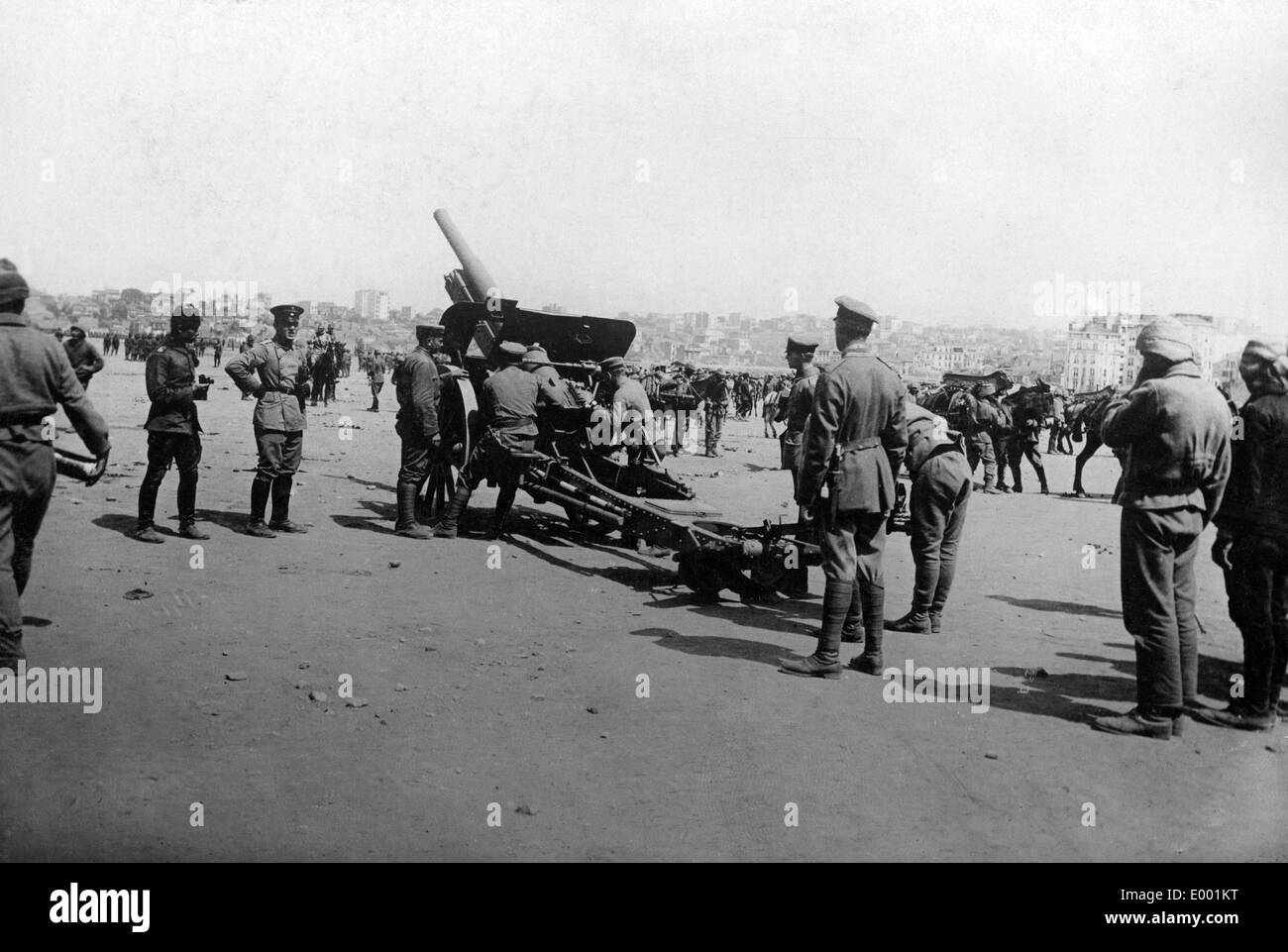 Esercizi di truppe turche, 1916 Foto Stock