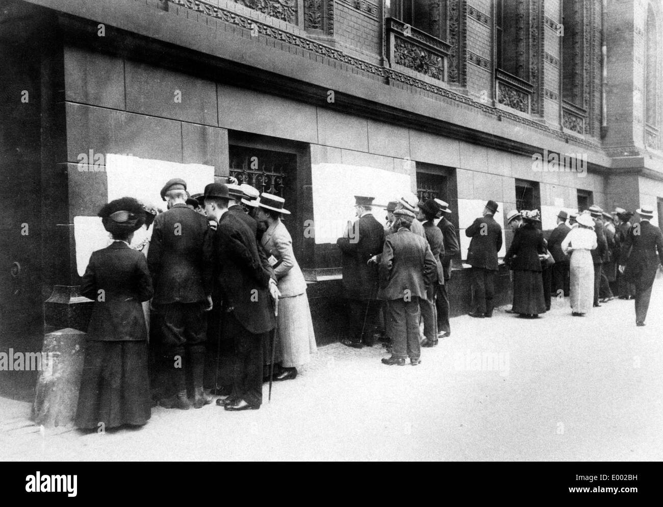 Gli elenchi delle vittime di guerra di Berlino, 1914 Foto Stock