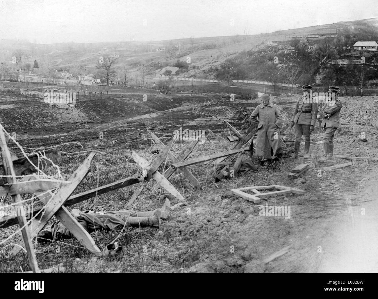 Filo russo aggrovigliamenti, 1915 Foto Stock