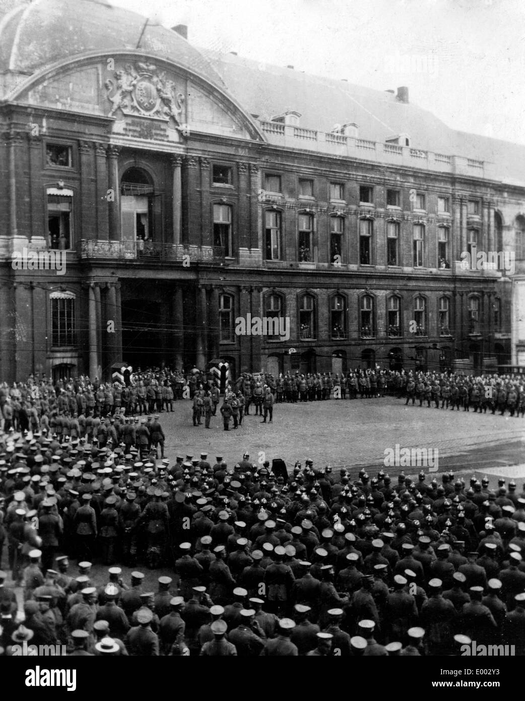 Anniverary celebrazione della conquista di Lieges, 1915 Foto Stock