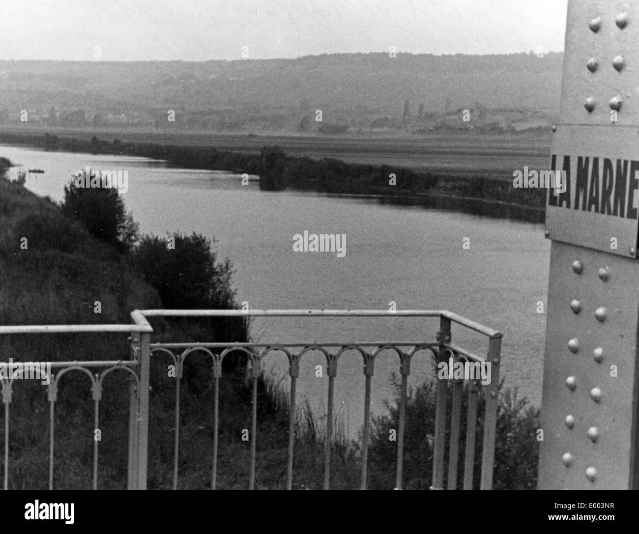 Fiume Marne al momento dell'estate tedesca offensive, 1918 Foto Stock