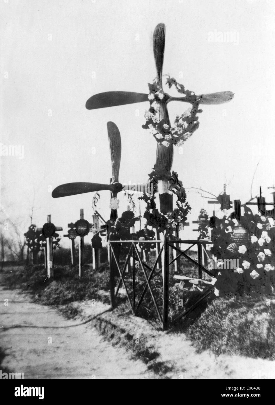 I piloti' tombe in Varsavia, 1916 Foto Stock