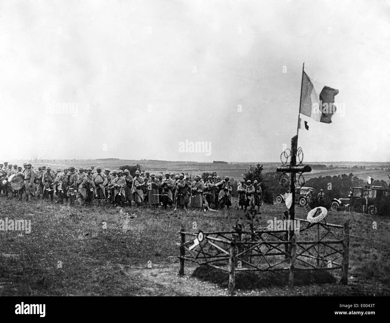 Memoriale di guerra per morti soldati francesi, 1914 Foto Stock