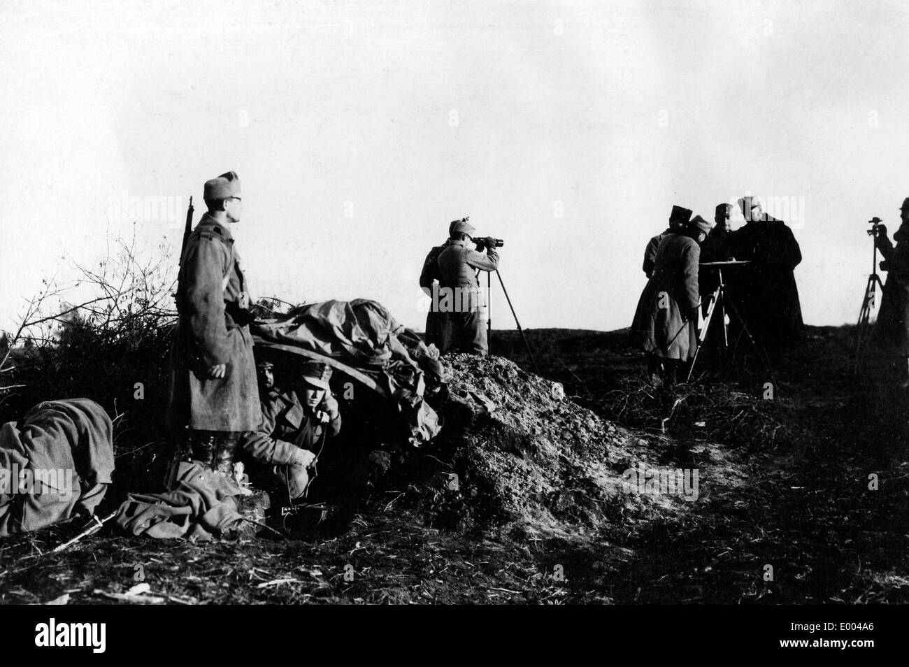 Soldati austro-ungarico raccogliere la ricognizione, 1915 Foto Stock