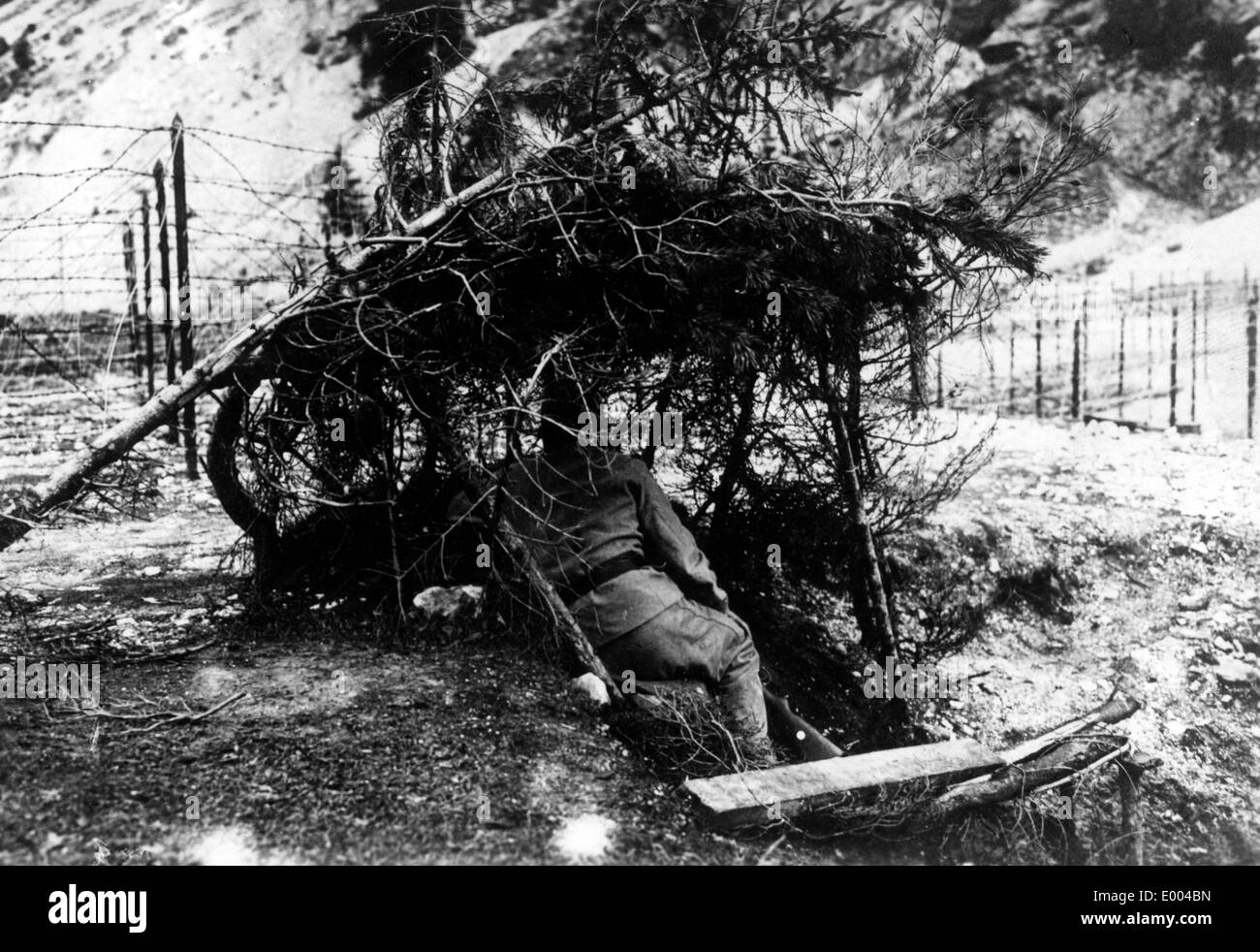 Ascolto austro-ungarico post, 1915 Foto Stock