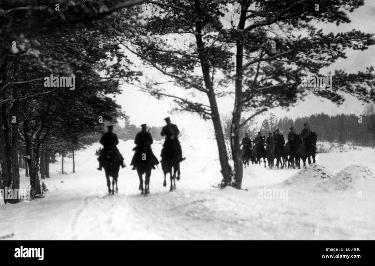 Cavalleria russa durante il WW I Foto Stock
