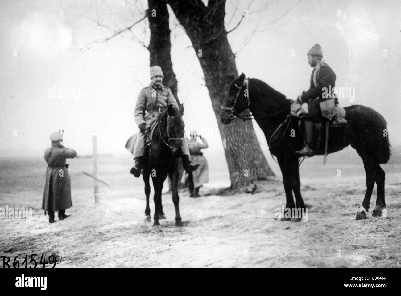 Osservazione russo post Foto Stock