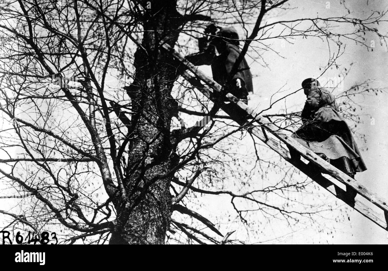 Osservazione russo post nella Prima Guerra Mondiale Foto Stock