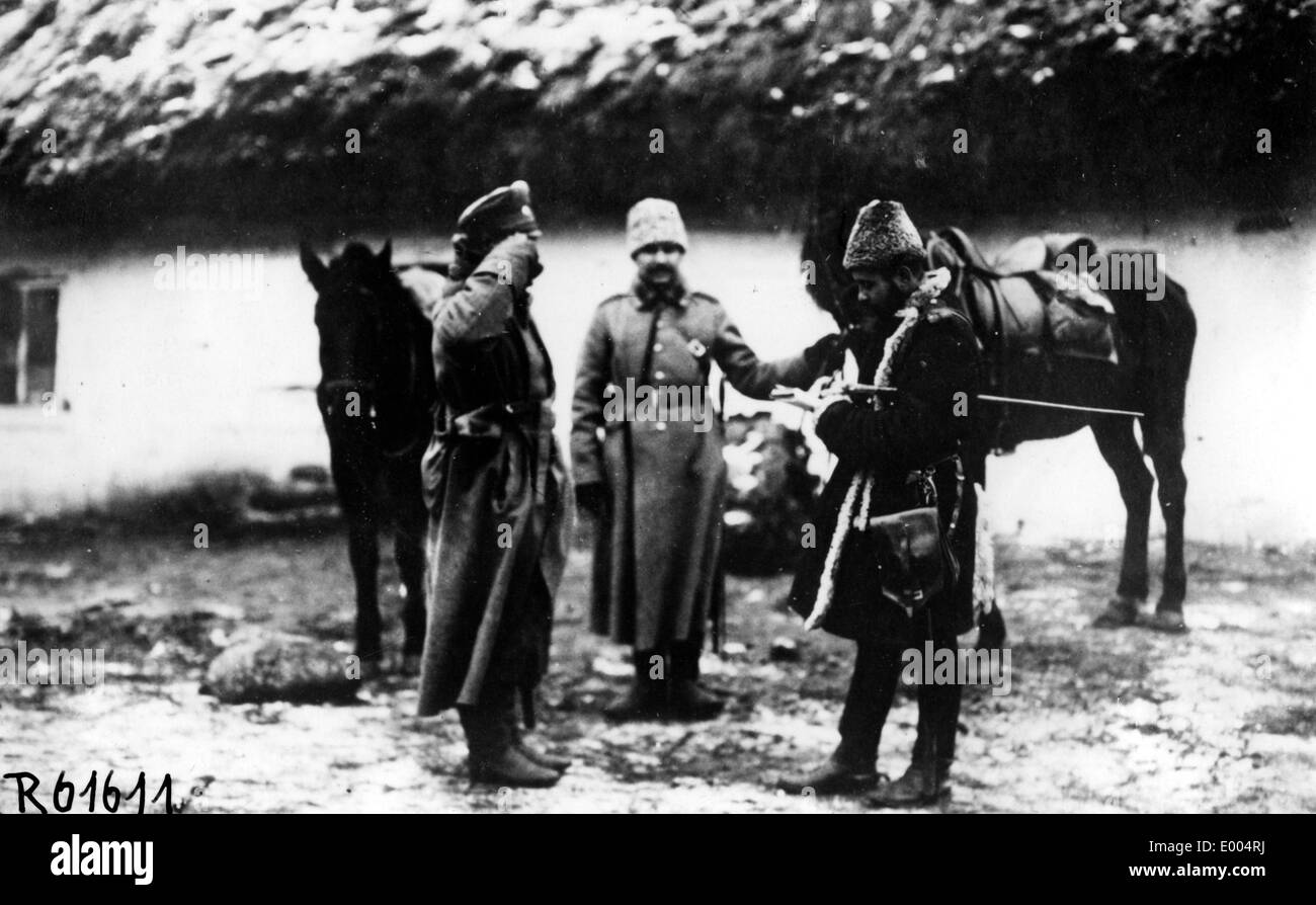 Una spedizione Russa pilota nella prima guerra mondiale Foto Stock