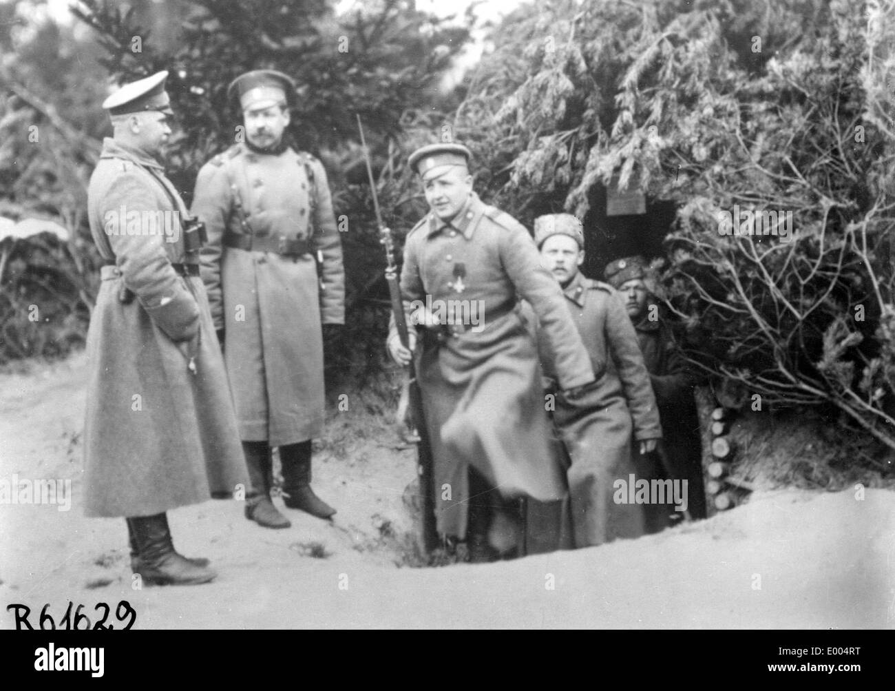 Truppe russe in WW I Foto Stock