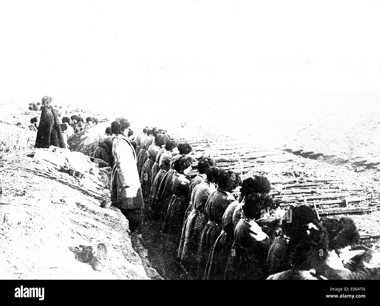 Circassi e cosacchi dell'esercito russo, 1914 Foto Stock