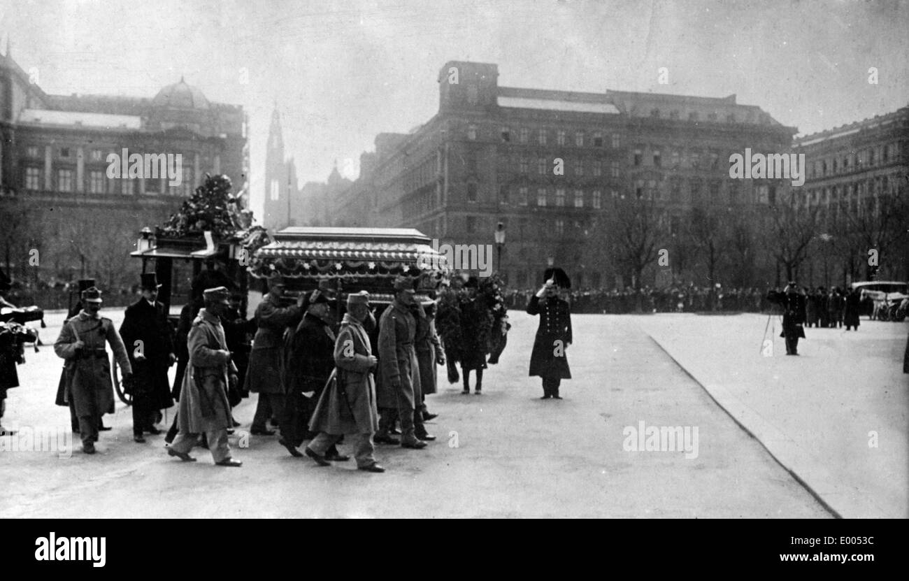 Servizio funebre di Kailer von Kaltenfels, 1917 Foto Stock