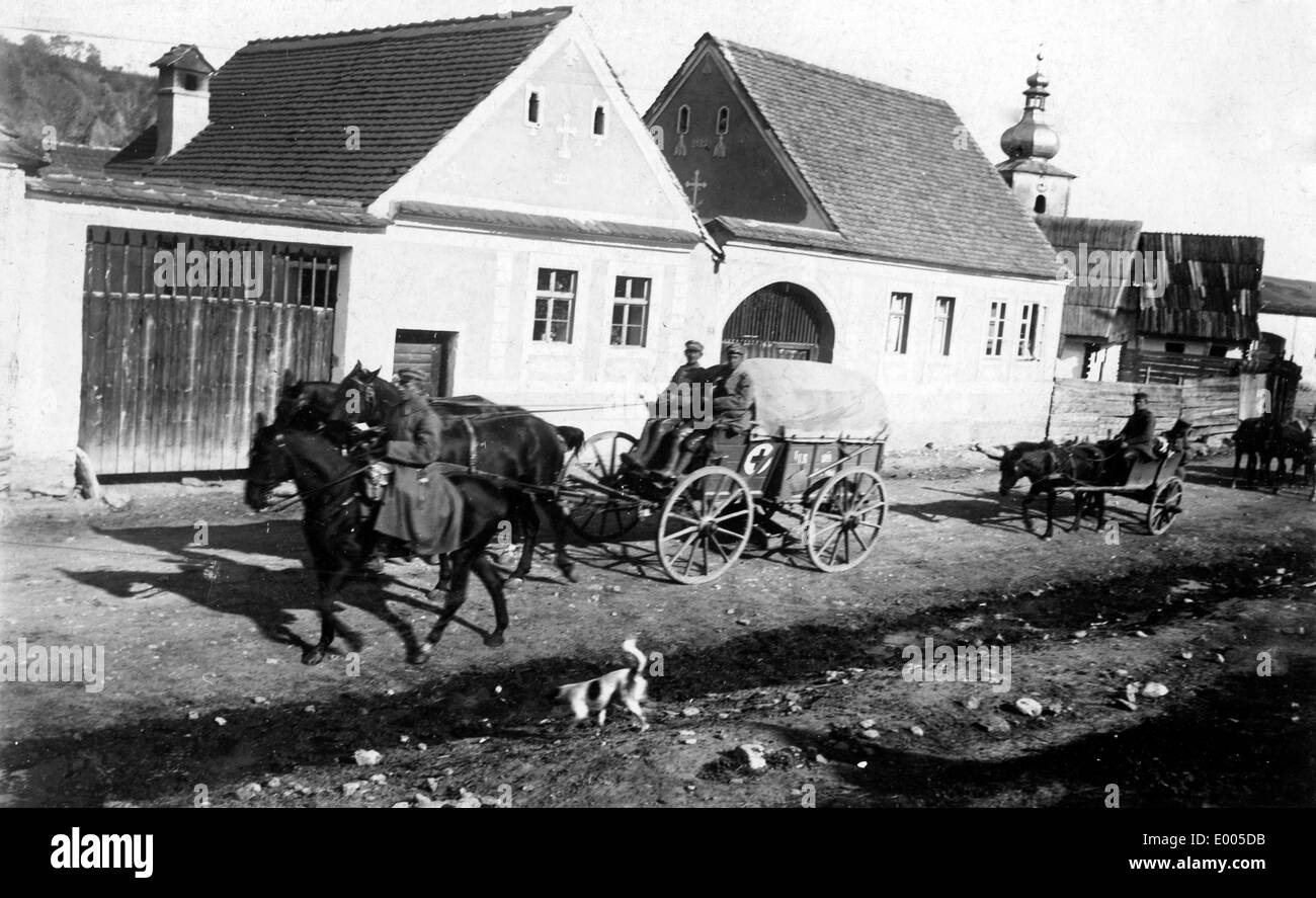 Il tedesco ambulanza, 1916 Foto Stock