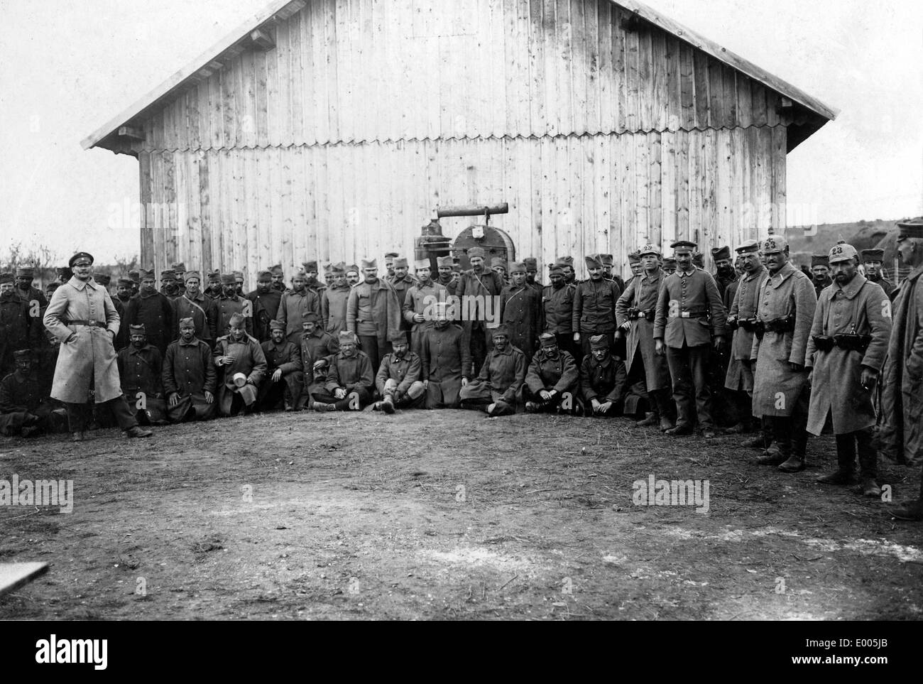 Il serbo dei prigionieri di guerra, 1915 Foto Stock