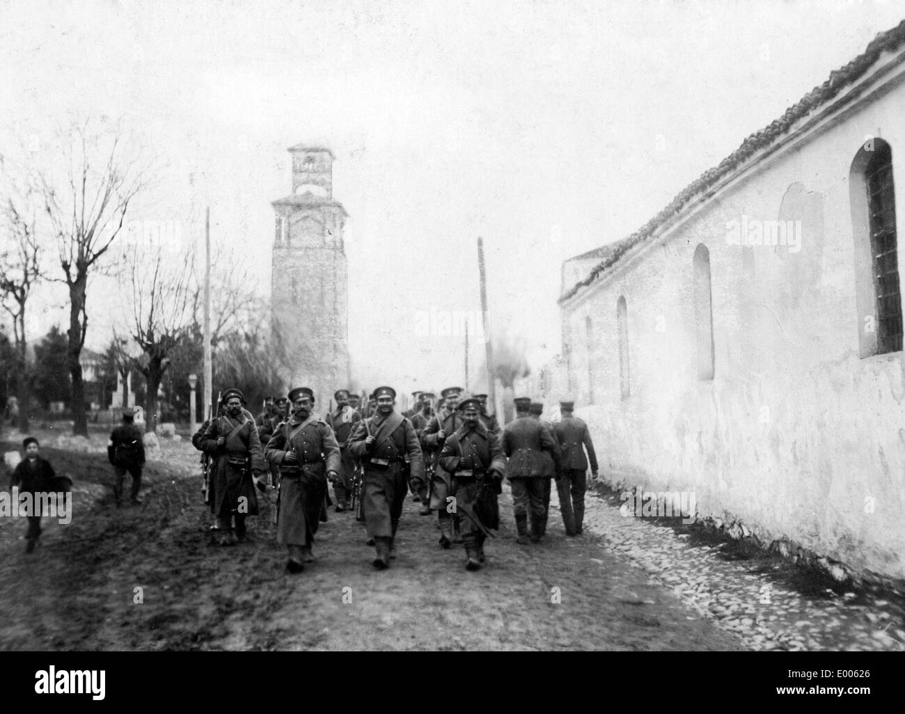 Le truppe bulgare nella cittadella di Nis, 1916 Foto Stock