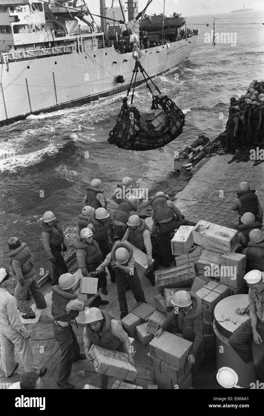 Stati Uniti Flotta del Mediterraneo, 1957 Foto Stock