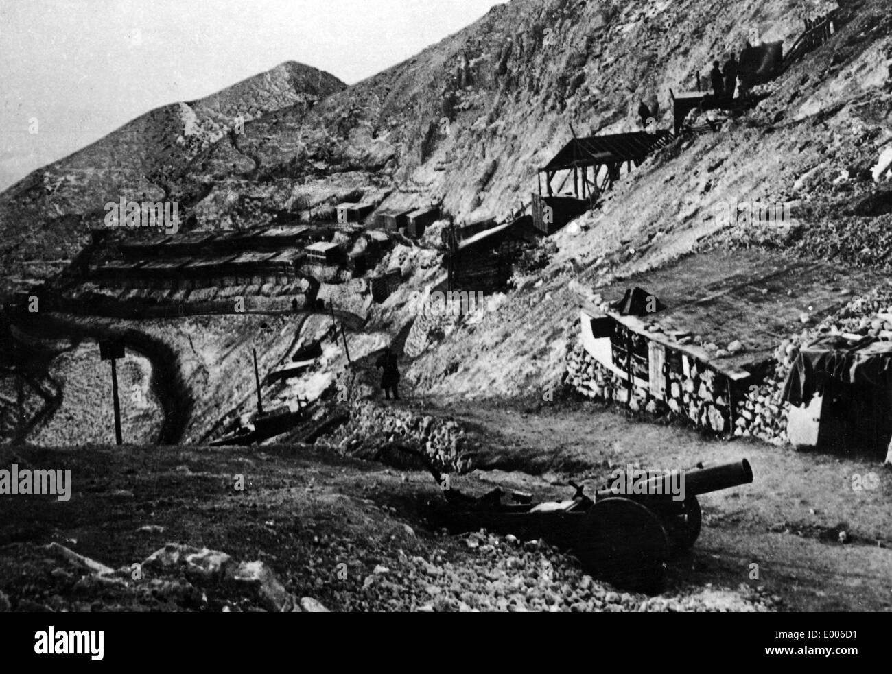 Rifugi austro-ungarico, 1917 Foto Stock