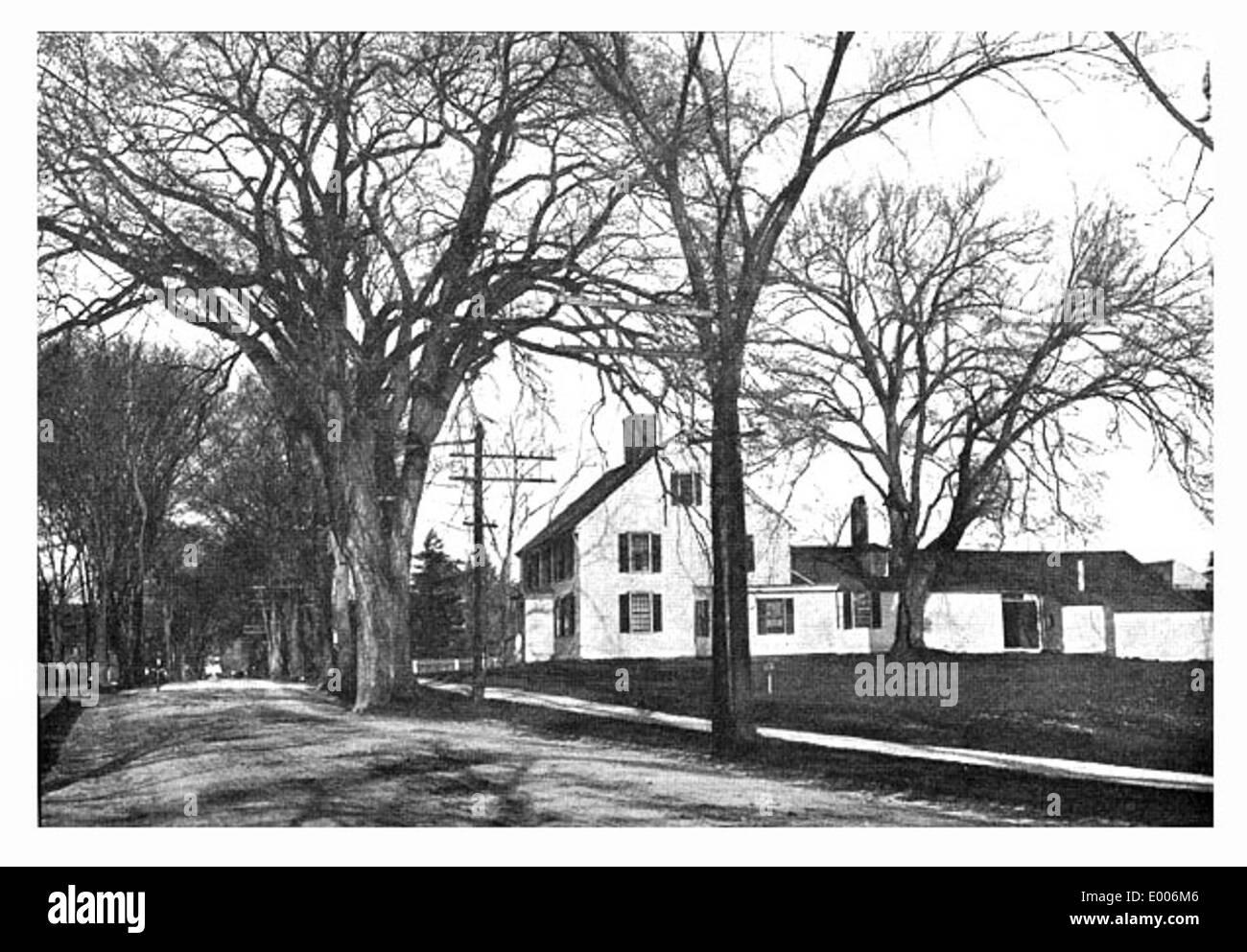 La Cooke House a Keene, New Hampshire, è un monumento storico costruito da Noah Cooke nel XIX secolo. La casa, situata su West Street, riflette lo stile architettonico del periodo, con i vicini alberi di olmo che ne esaltano l'ambiente pittoresco. Foto Stock