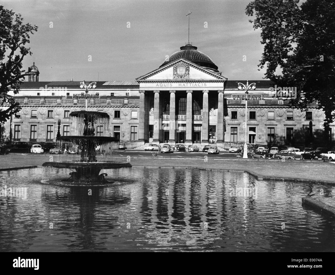 Il Kurhaus Wiesbaden, 1962 Foto Stock