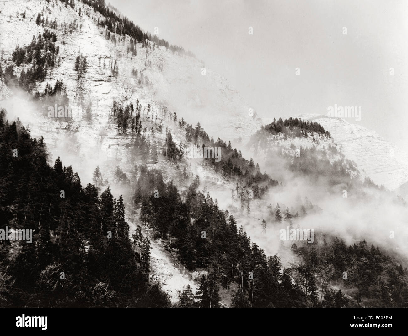 Asciugare valanga in Austria Foto Stock