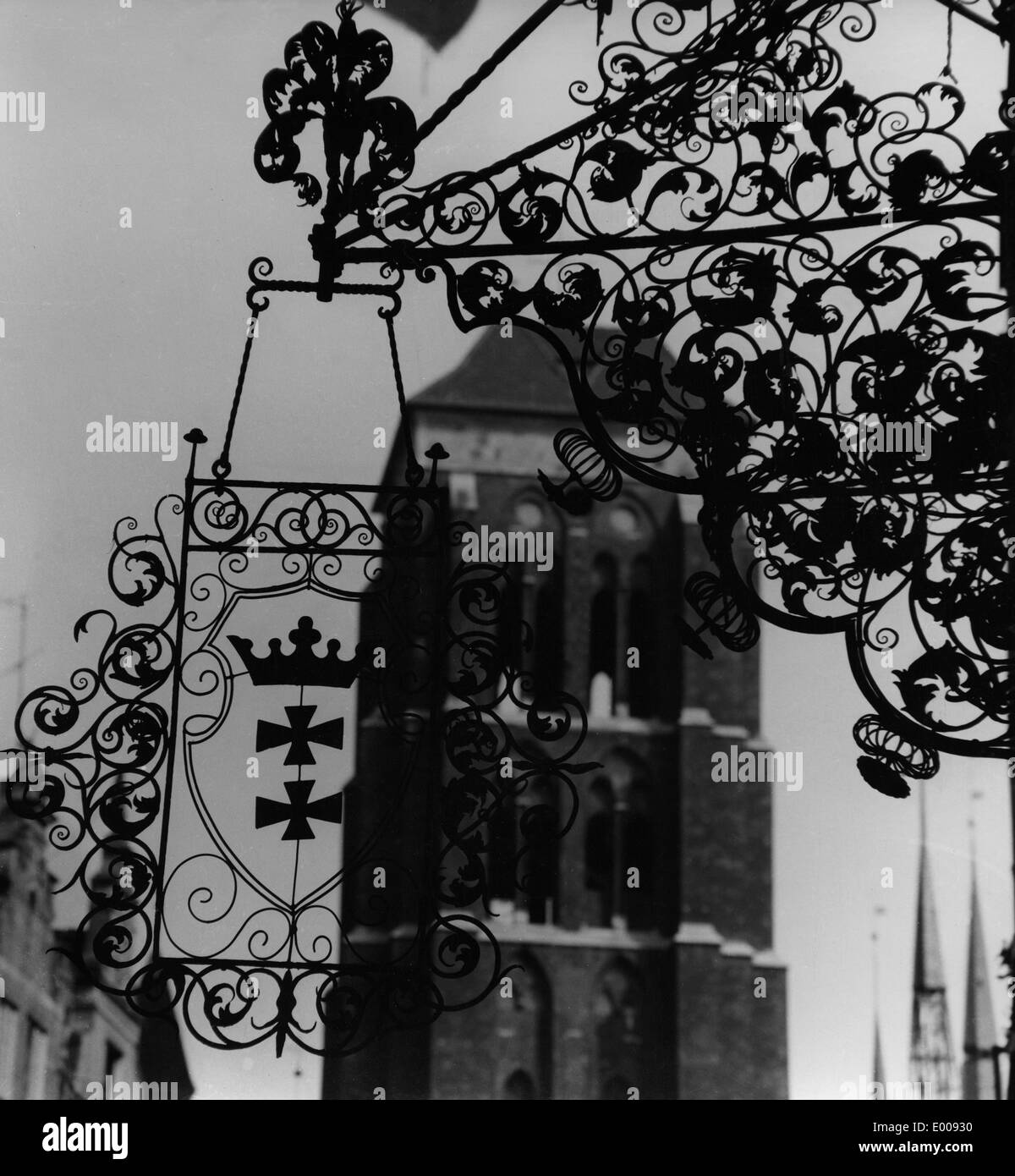 La Chiesa di Santa Maria in Gdansk, 1976 Foto Stock