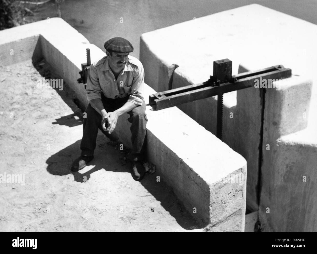Impianto di irrigazione in Provenza Foto Stock