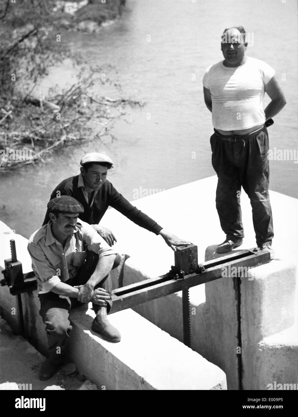 Impianto di irrigazione in Provenza Foto Stock