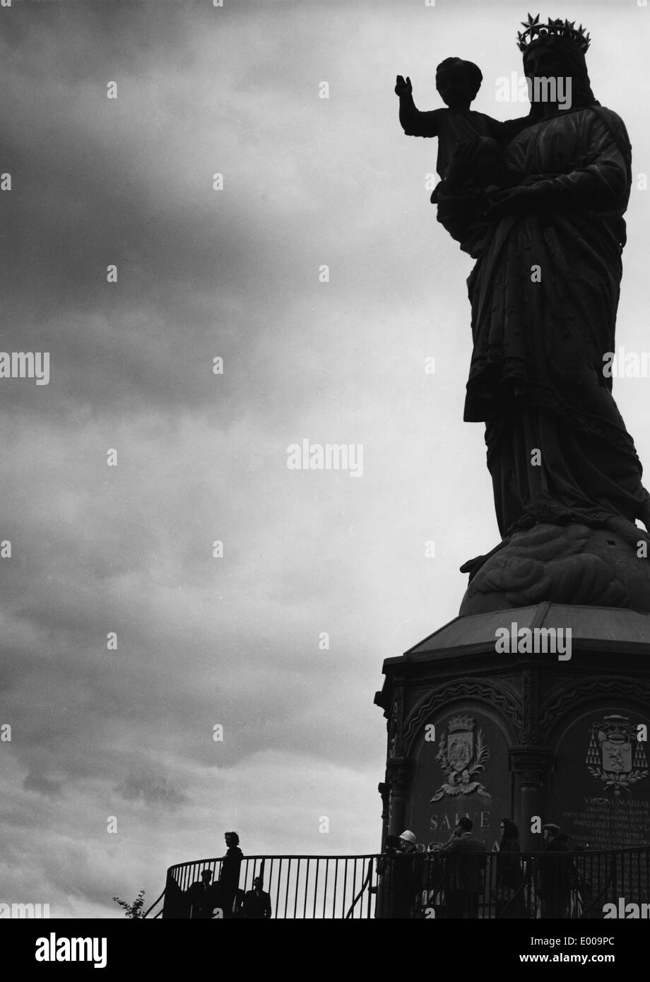 Statua della Vergine Maria a Le Puy Foto Stock