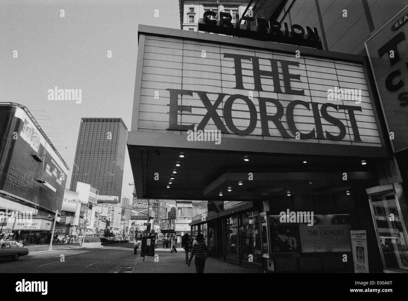 Un cinema di New York la promozione del film 'L'Esorcista' Foto Stock