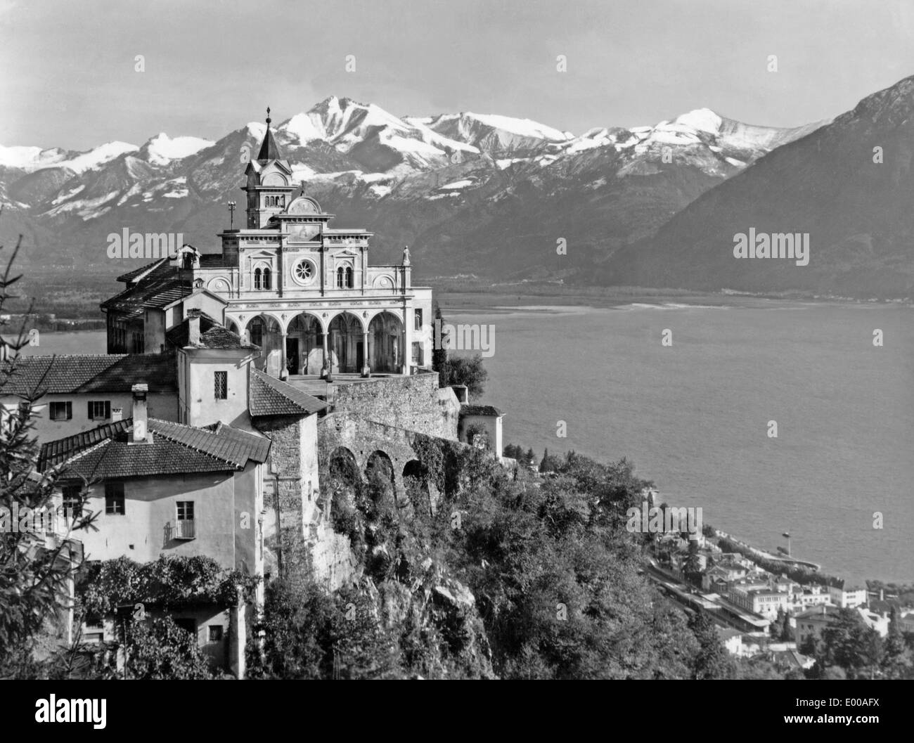 Chiesa Madonna del Sasson in Locarno Foto Stock
