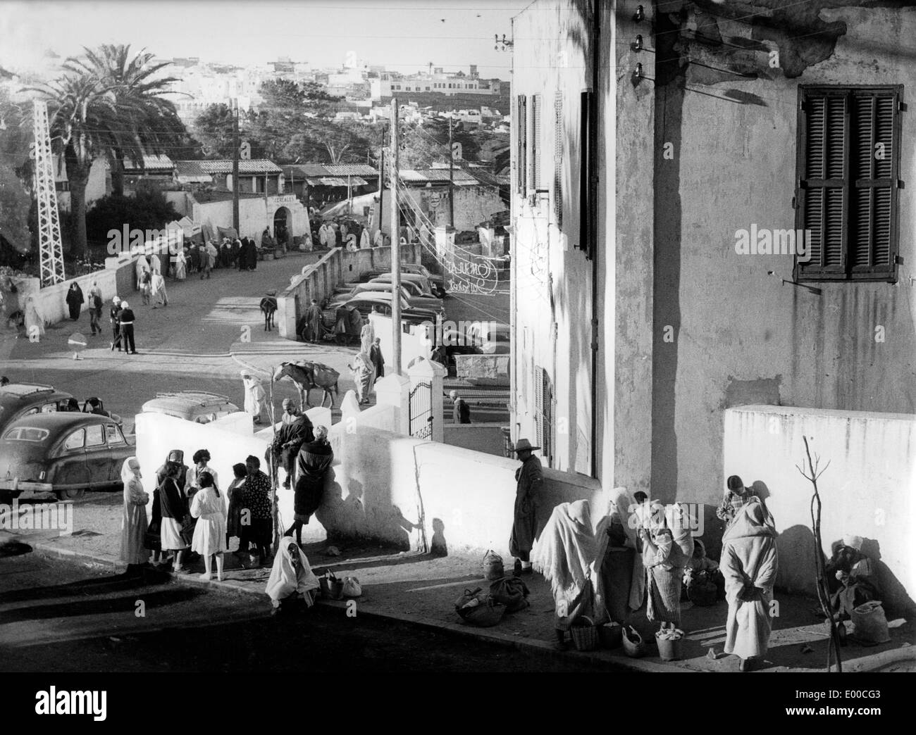 Scena di strada a Tripoli Foto Stock