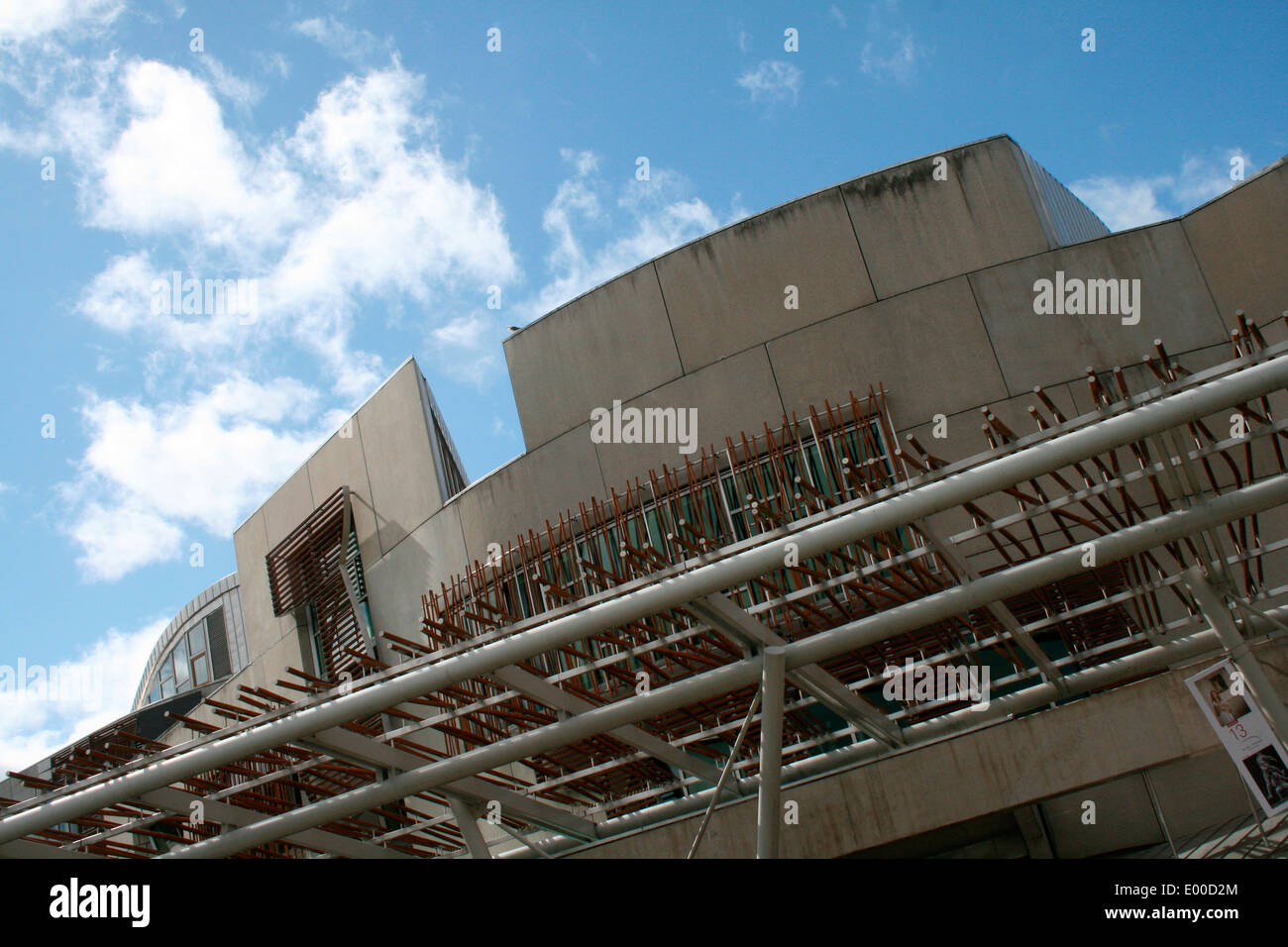 Edificio del Parlamento scozzese da Enric Miralles. Immagine da Kim Craig. Foto Stock