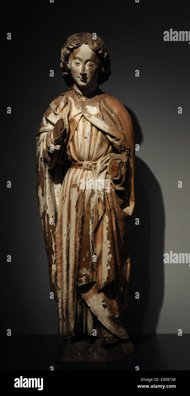 Maestro delle statue di Koudewater (attivo c. 1460-1480). San Giovanni Battista, c. 1470. Rijksmuseum. Amsterdam. Holland. Foto Stock