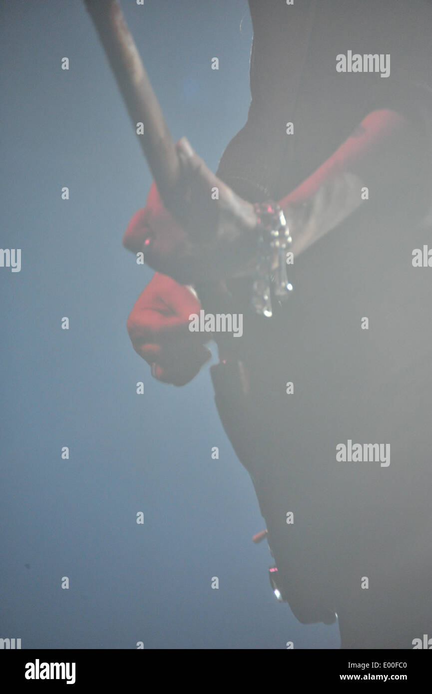 New Model Army presso la Oxford O2 Il 23 aprile 2014 come parte della gamba del Regno Unito del tour per il loro dodicesimo album in studio. Foto Stock