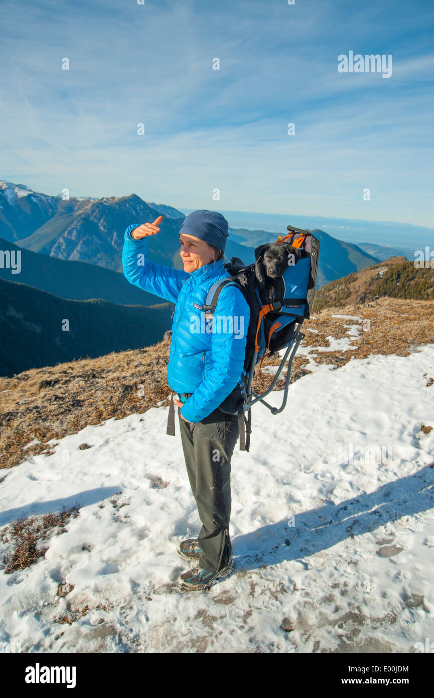 Washington, Olympic Peninsula, Olympic National Park nord-ovest, Mount Townsend. Foto Stock