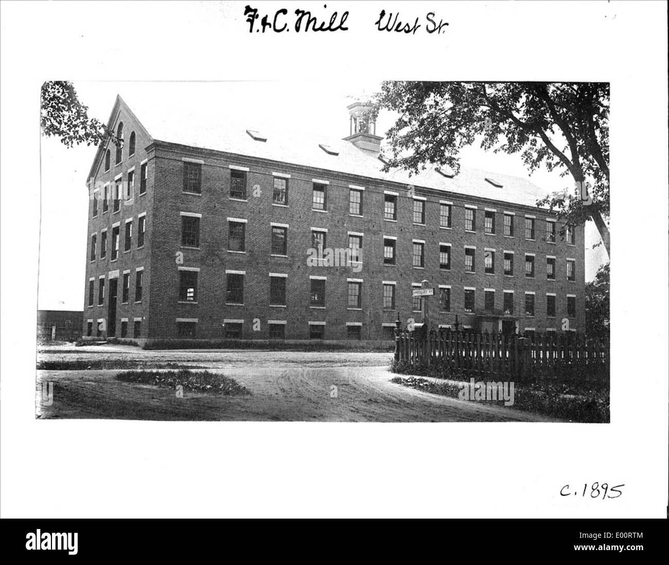 Faulkner & Colony Woollen Mills, West Street, Keene New Hampshire Foto Stock