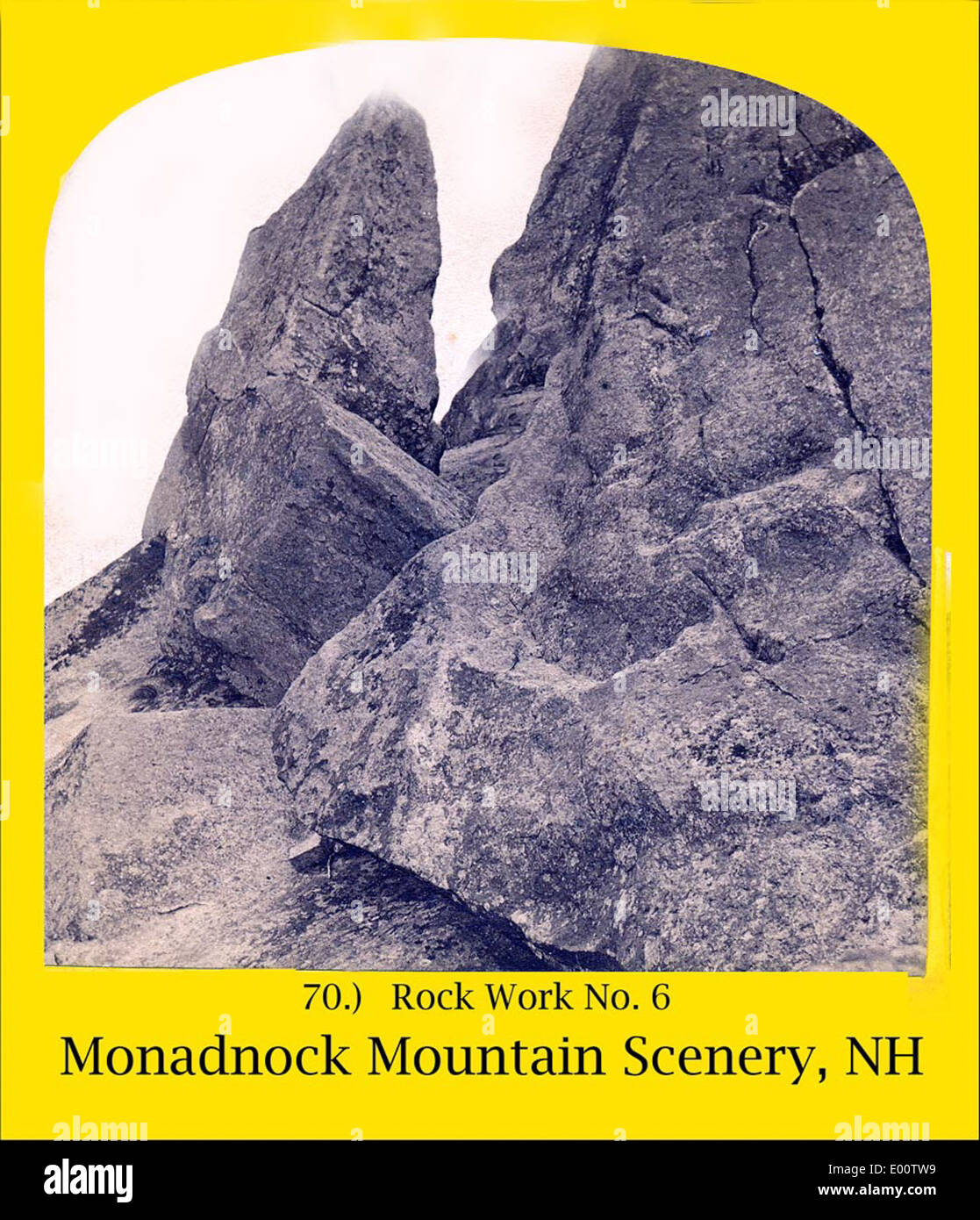 Montare Monadnock nella Contea di Cheshire, New Hampshire Foto Stock