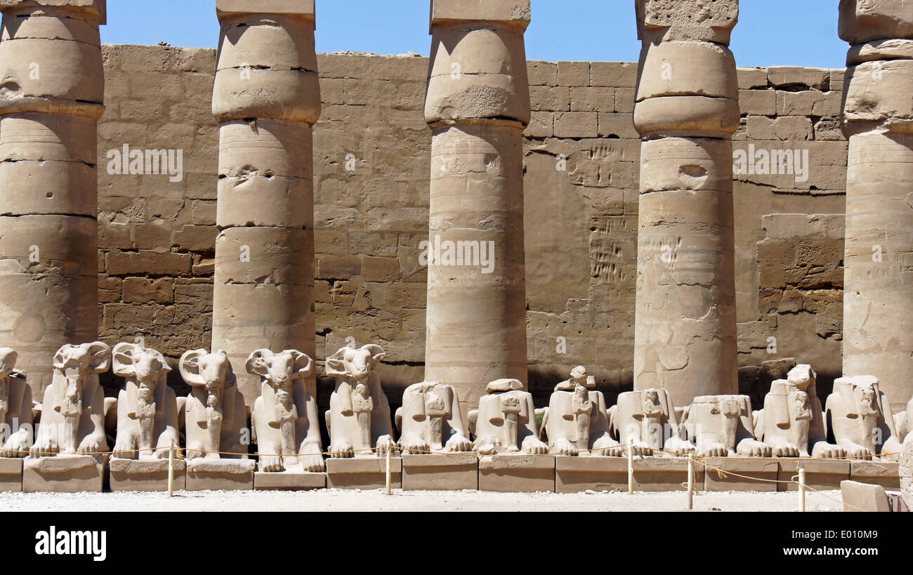 Tempio di Karnak Foto Stock