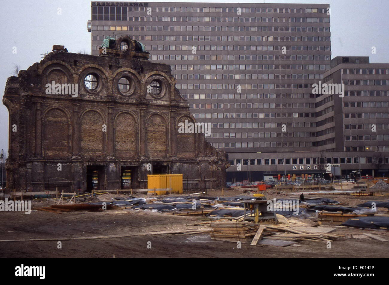 La Berlin Anhalter Bahnhof, 1986 Foto Stock