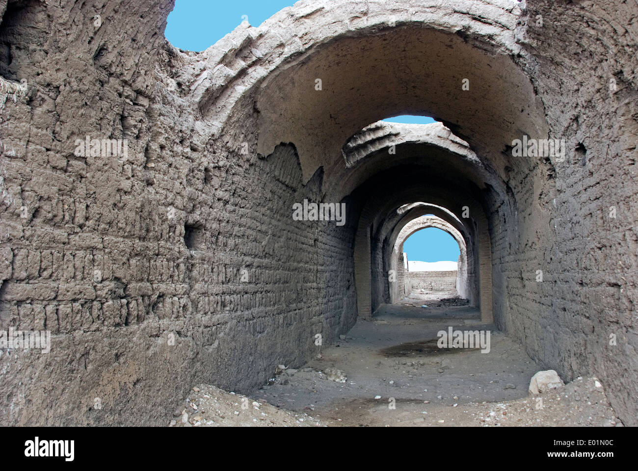 Ramesseum : il tempio funerario del faraone Ramses II il Grande(1303-1213 A.C. XIX dyn.). I magazzini. Foto Stock