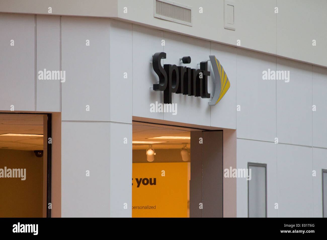 Negozio Sprint a Shoppingtown Mall Syracuse NY USA Foto Stock