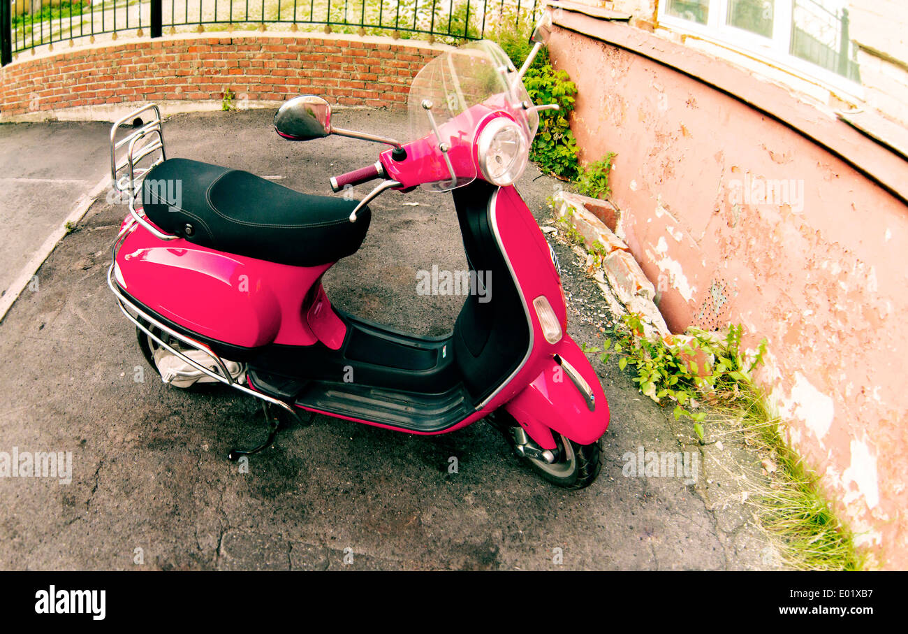 Italiano classico scooter Foto Stock